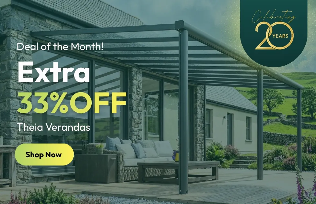 Extra 33 Percent Off Garden Verandas Theia Range Outdoor Living Structures