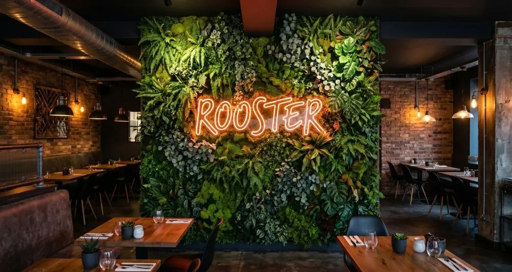 Bespoke Artificial Plant Wall - Commercial Space