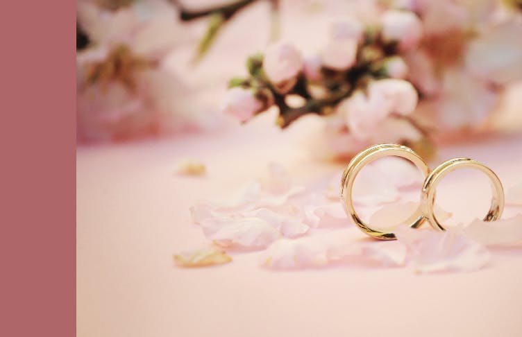 Wedding Rings on Table