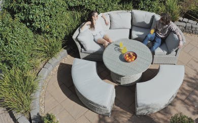 Hamilton Lifestyle garden furniture set on patio