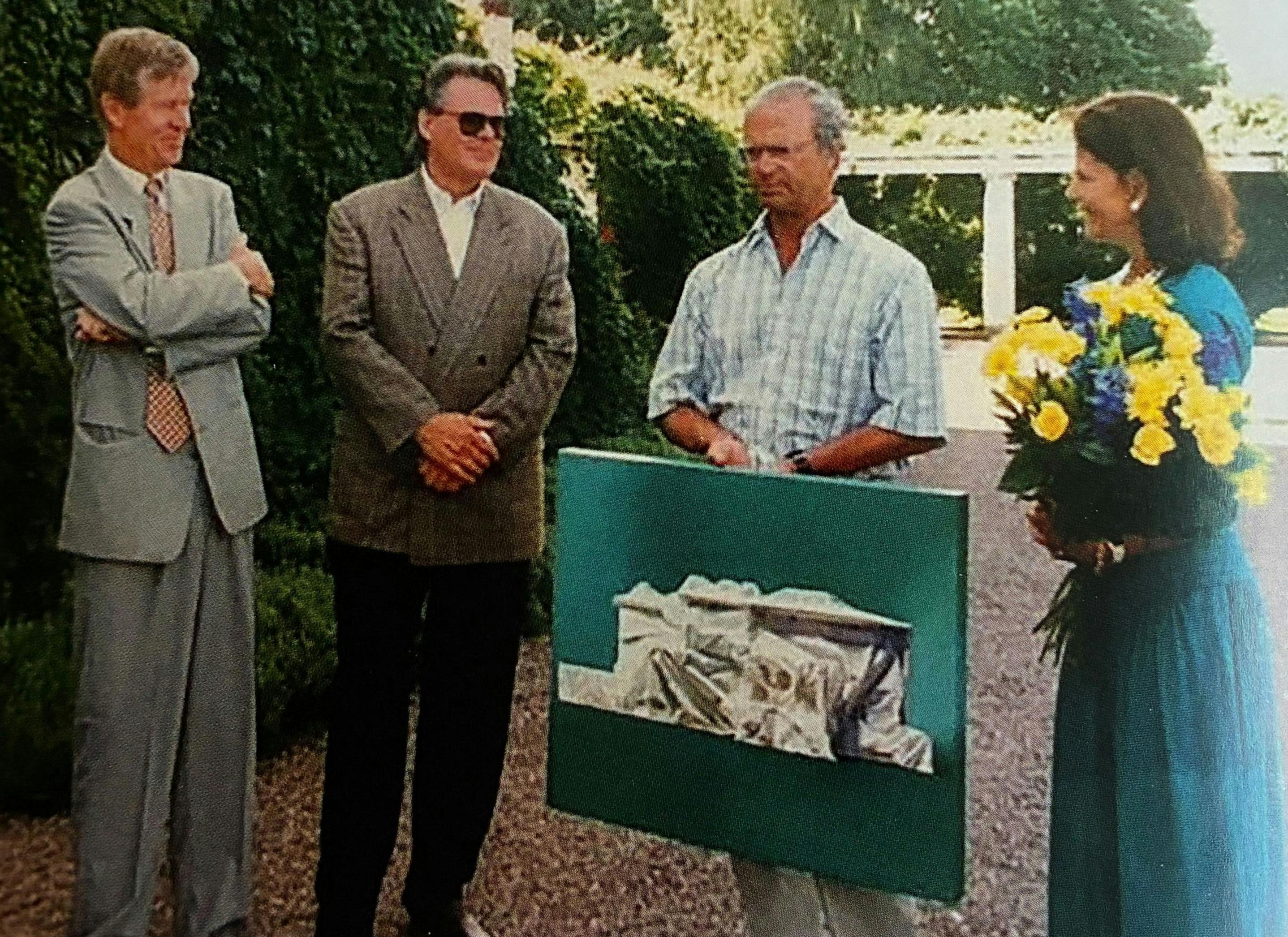 Göran Walander, konstnären Yrjö Edelmann, Carl XVI Gustaf, Drottning Silvia