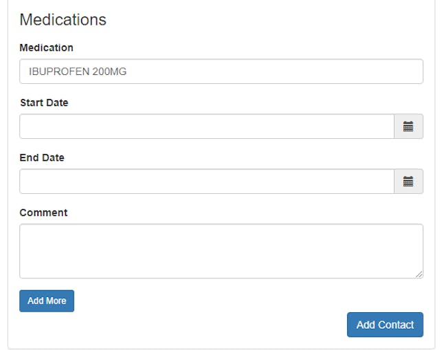 Medications Form