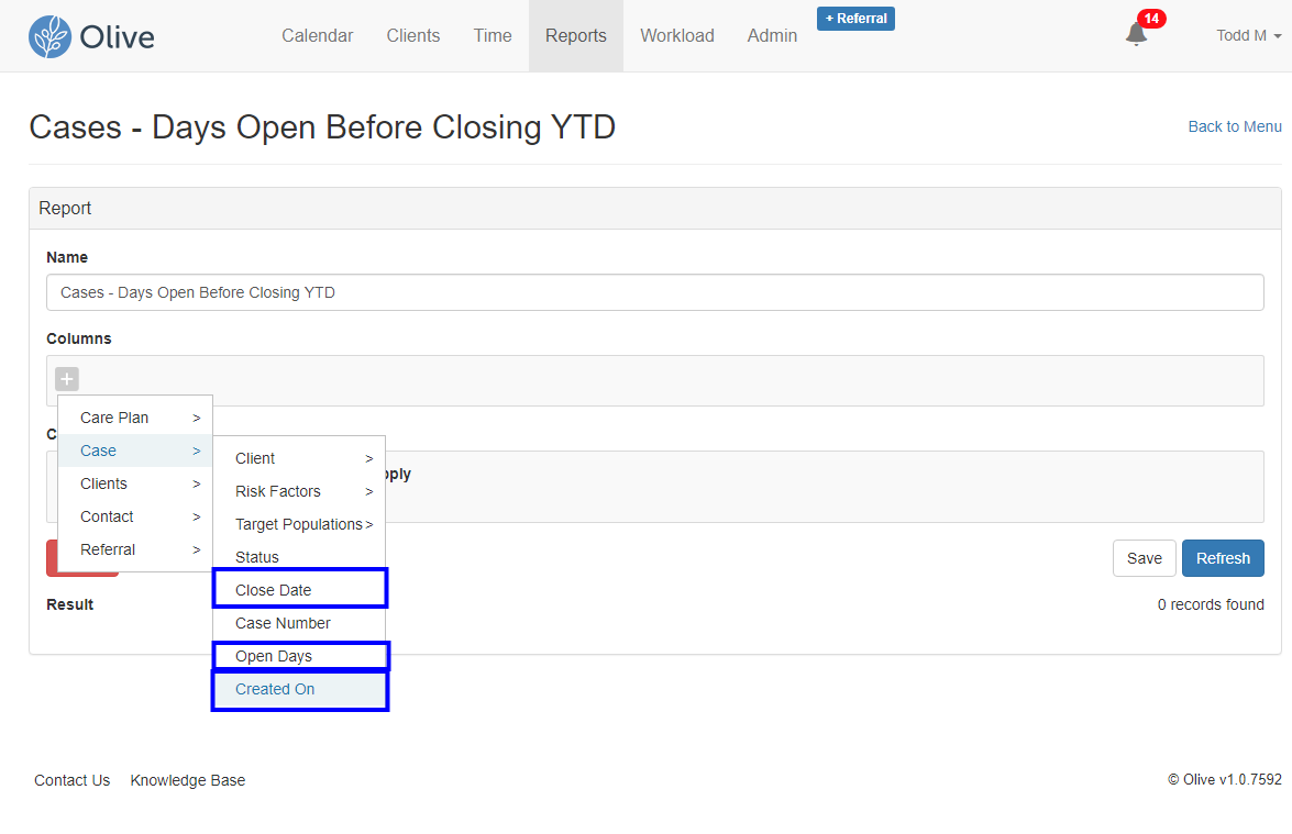 Custom Reports - Add columns