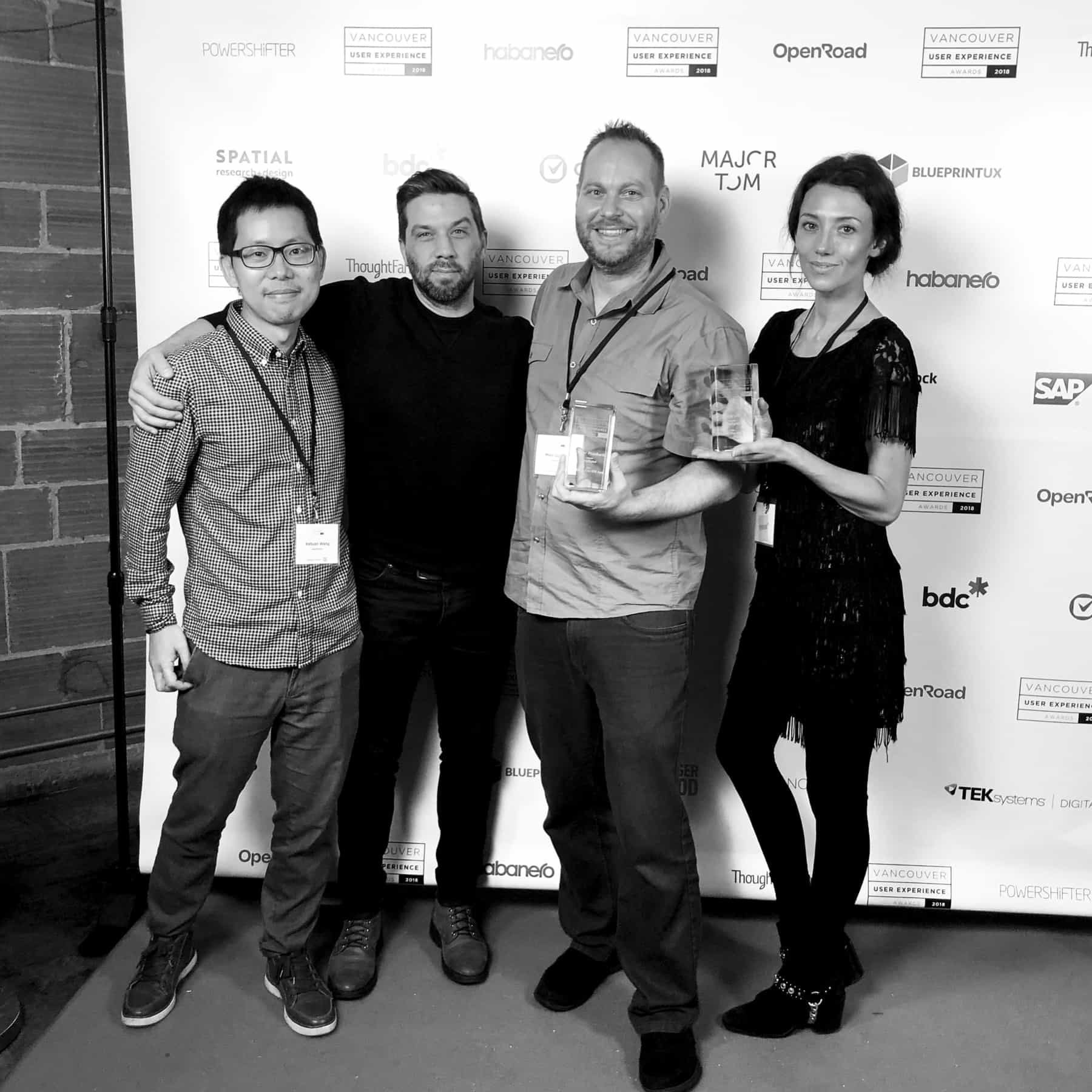 Sneaker Con team at Van UX awards