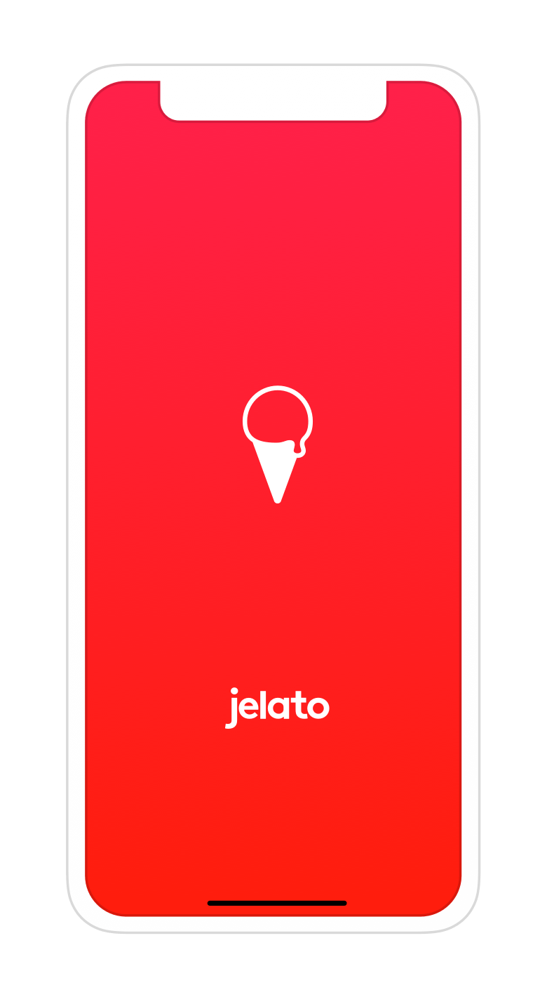 Jelato app loading screen 