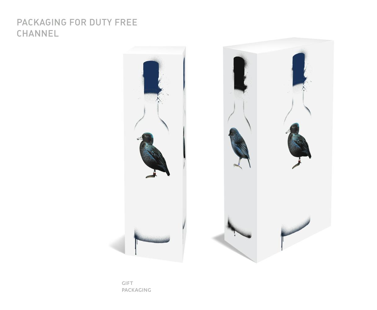 Rendering of bottle packaging