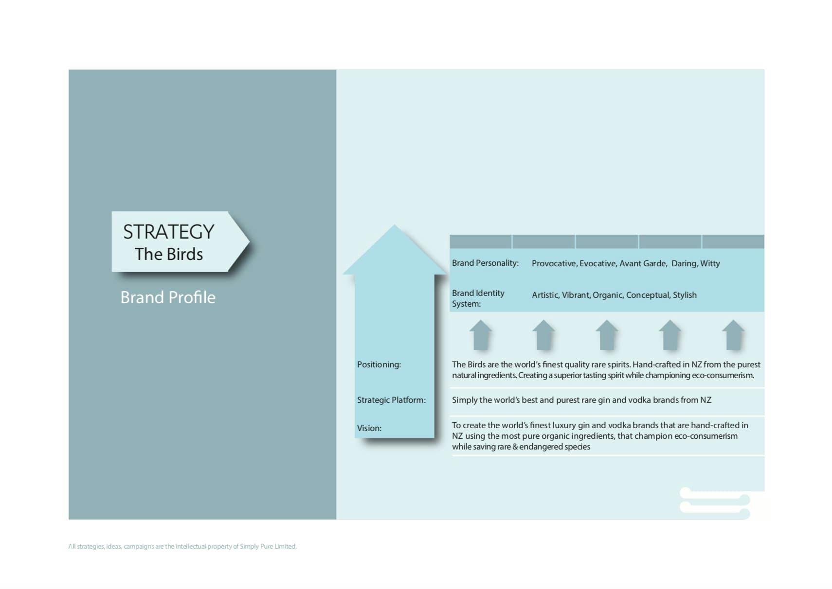Brand profile strategic platform page