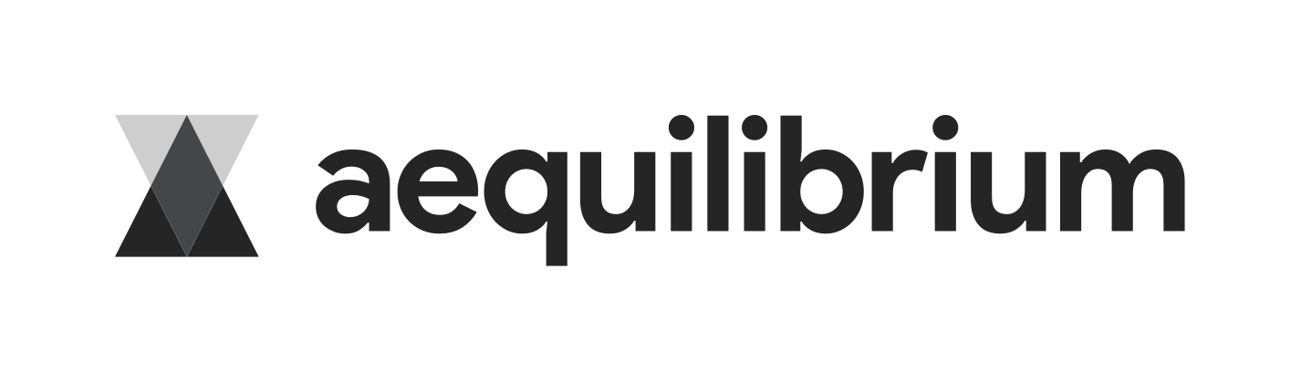 Aequilibrium logo in black