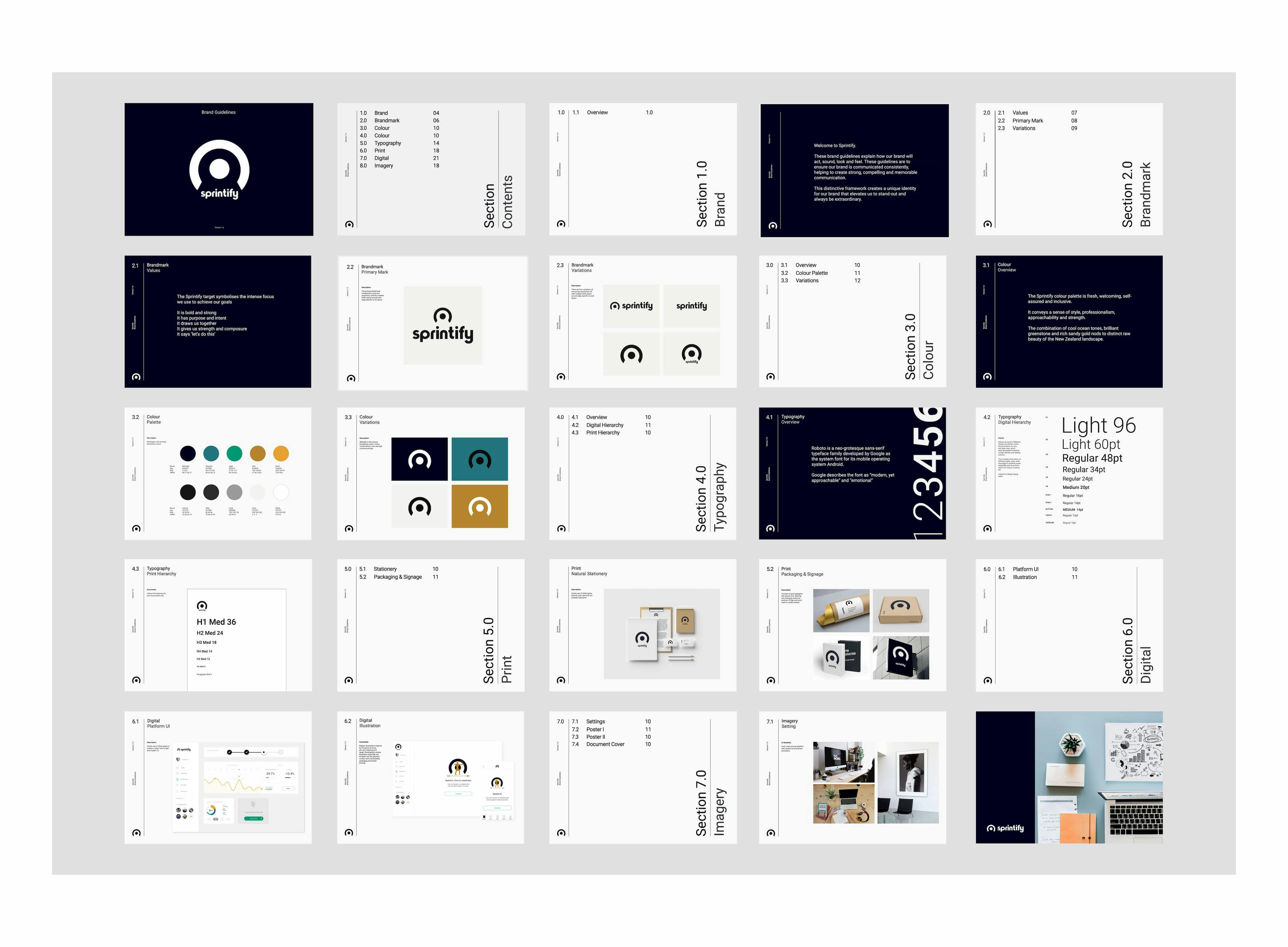 The Sprintify brand guidelines