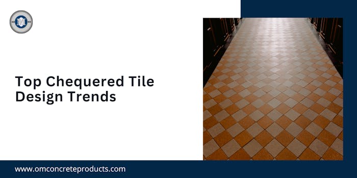 Top Chequered Tile Design Trends  - blog poster