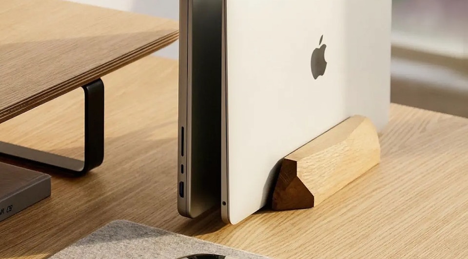 laptop on the table