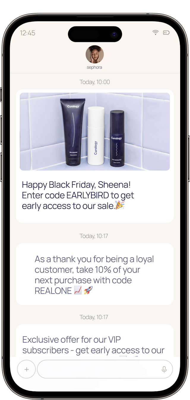 mobile layout example