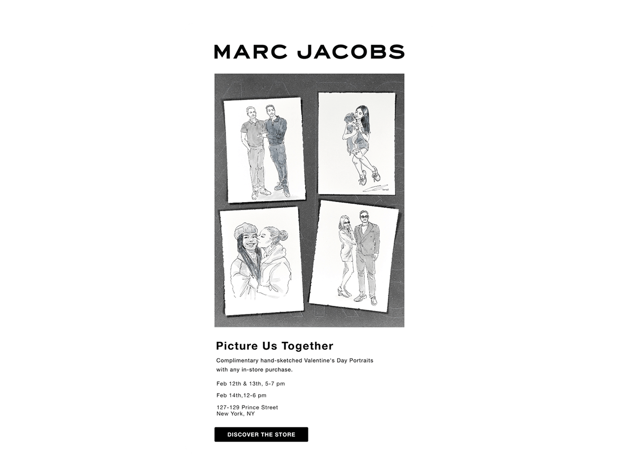 Valentine's Day marketing Marc Jacobs
