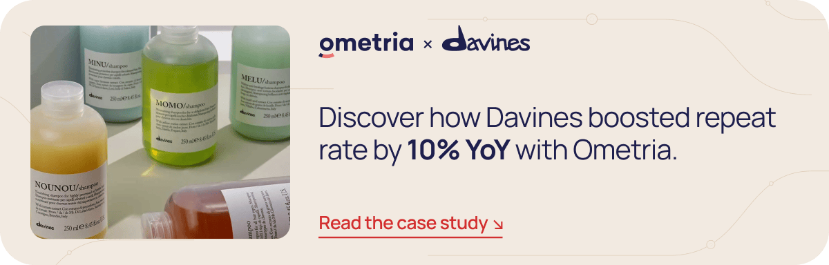 Davines boosted repeat rate by 10% YoY with Ometria