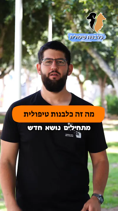 כלבנות טיפולית 🐶❤️ - מה זה ולמי זה מתאים?