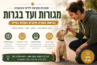 אילוף גורים ומתבגרים בשיטה חיובית: מדריך מלא מגיל ינקות ועד בגרות