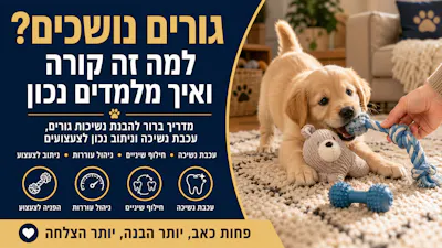 גורים נושכים: למה זה קורה ואיך מלמדים עכבת נשיכה