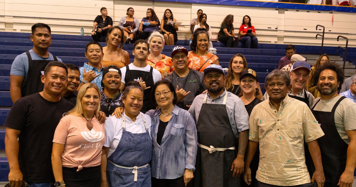 Photo of Chef Hui Volunteers on Maui