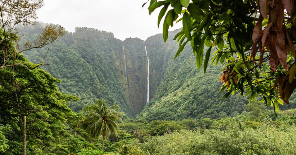 Photo of a waterfall in Hawai‘i