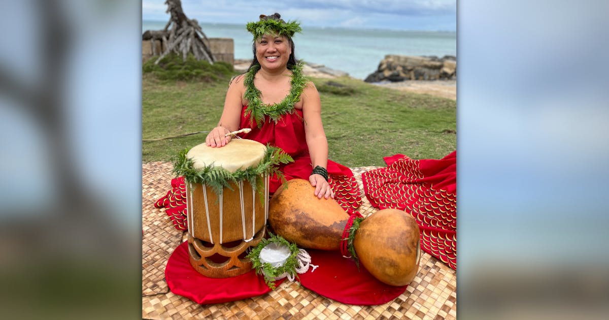 Photo of Diane Paloma with hula implements