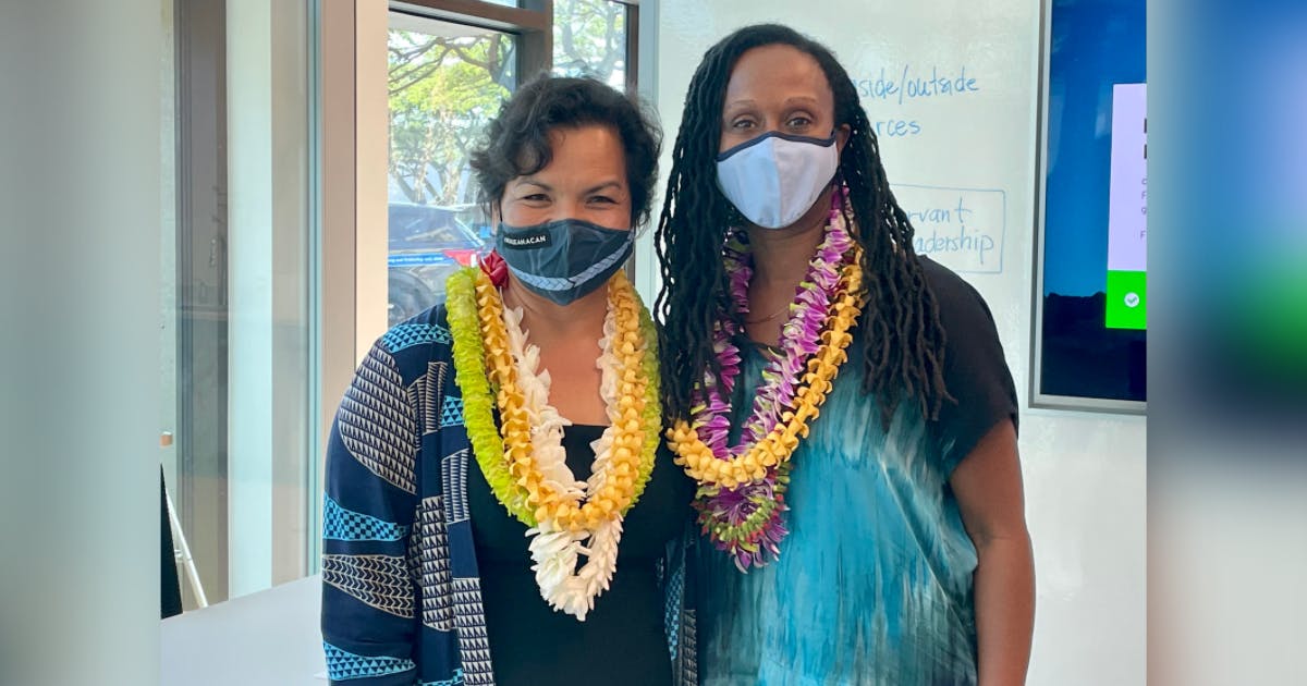 Photo of Noelani Kalipi and Camille Nelson