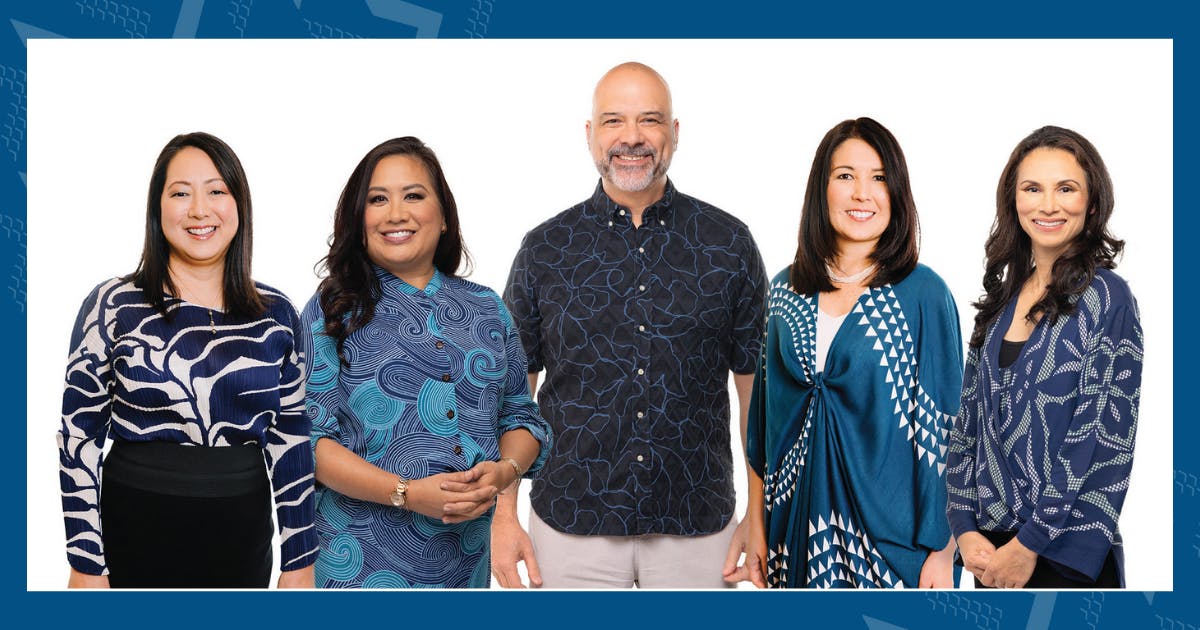 Photo of Ann Teranishi, Diane Paloma, Lance Parker, Shelee Kimura, Alicia Moy