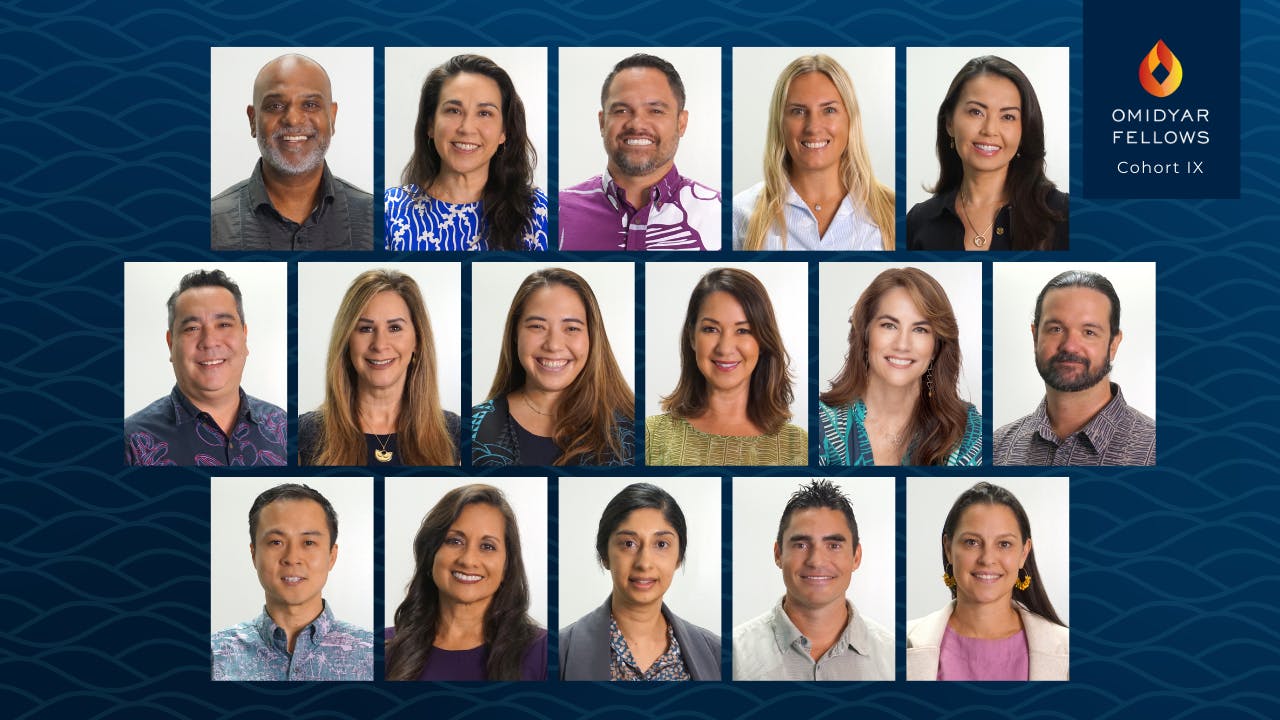 Graphic Omidyar Fellows Cohort IX Members