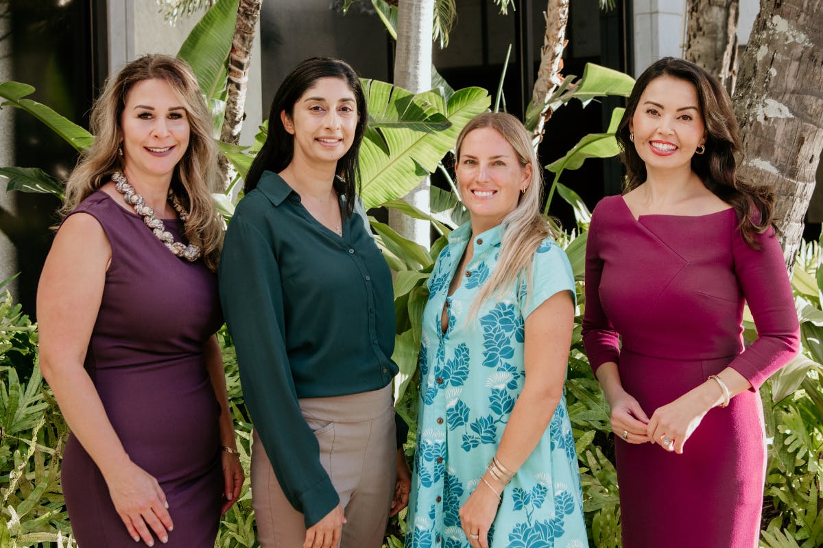 Photo of Stacy Ferreira, Sabrina Nasir, Amanda Corby Noguchi, Yunji de Nies