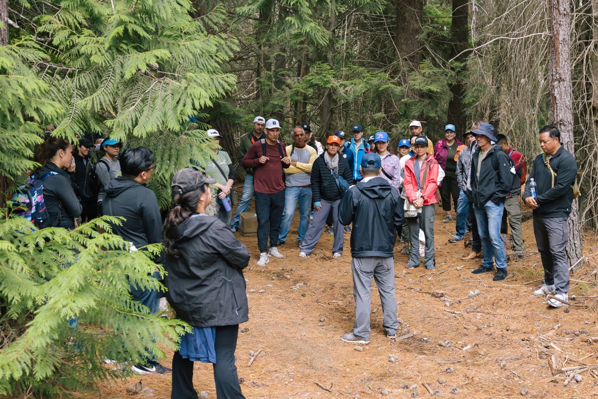 Photo of group of people at Waikamoi Preserve, Maui