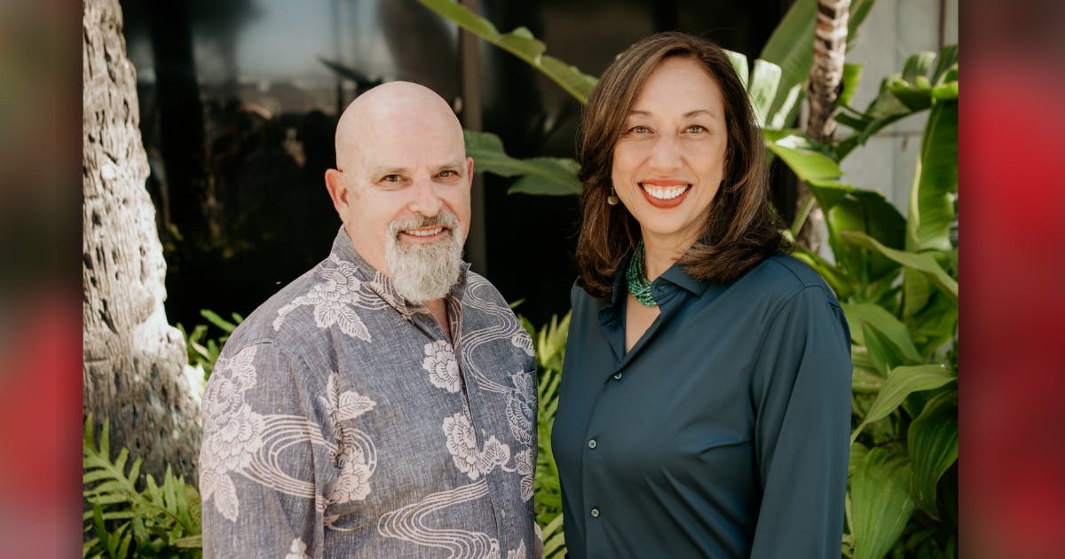 Photo of Bill Coy and Cheryl Ka‘uhane Lupenui