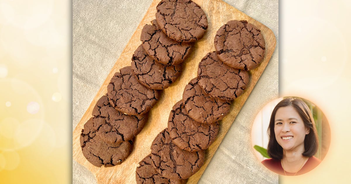 Photo of cookies and Tammi Oyadomari Chun