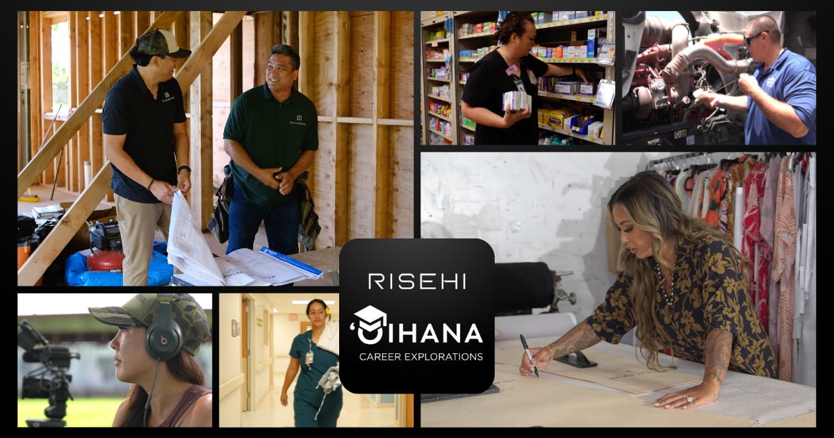 Composite photo of featured professionals in the ʻOihana Career Exploration Courses