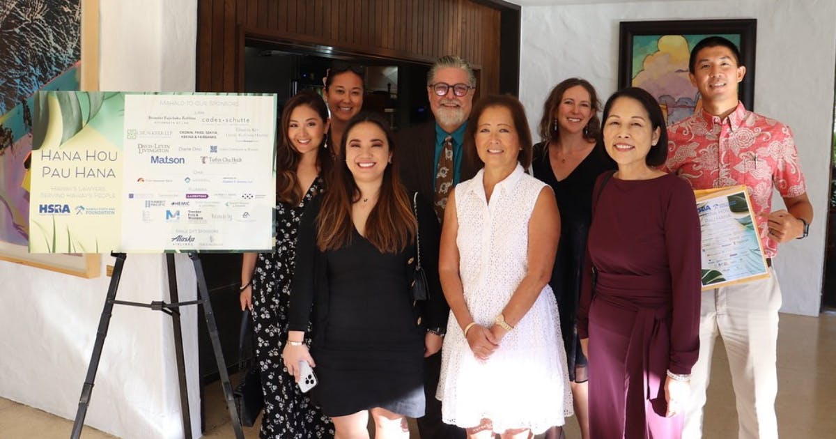 Photo of Hawai‘i State Bar Association and Hawai‘i State Bar Foundation members