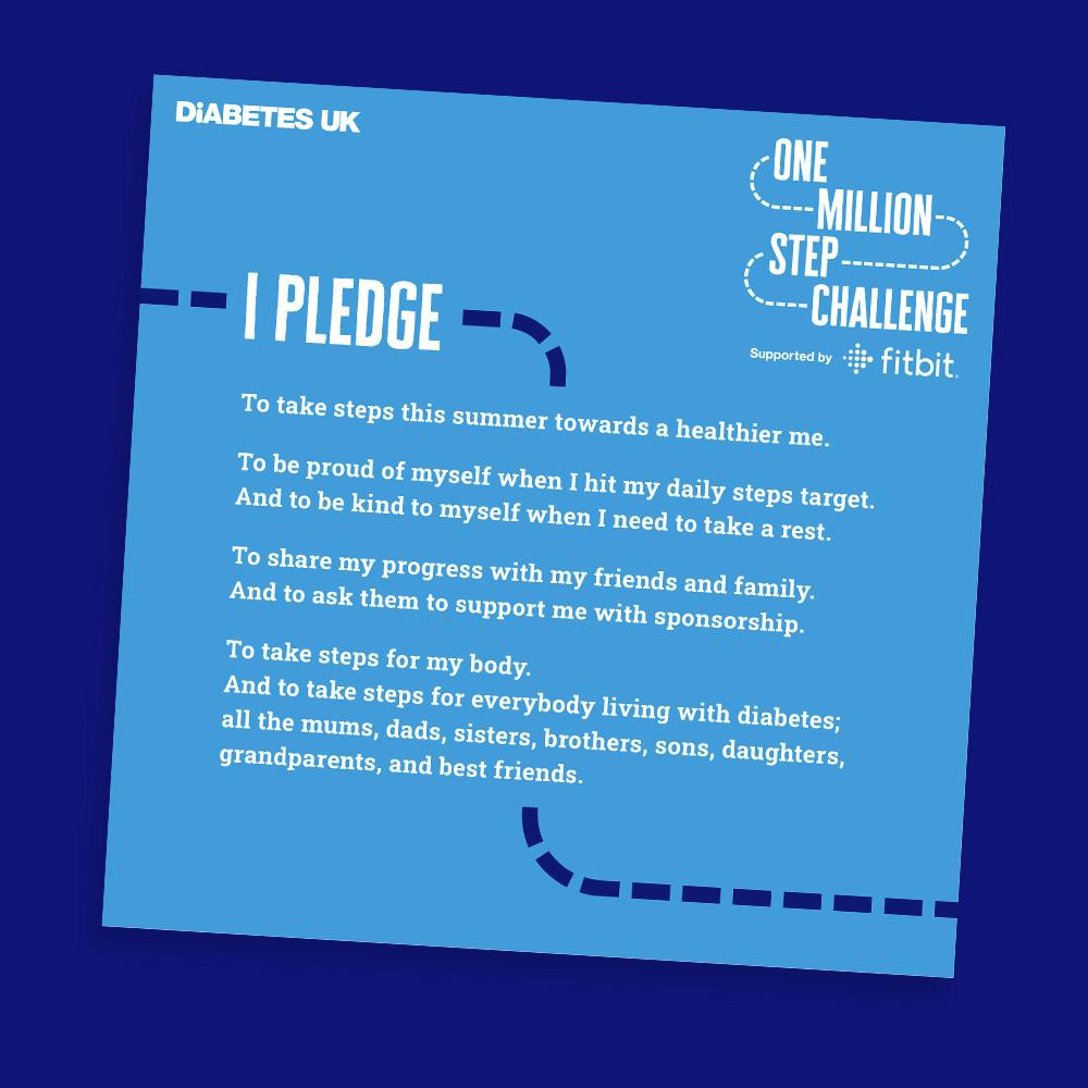 Your Million Steps pledge