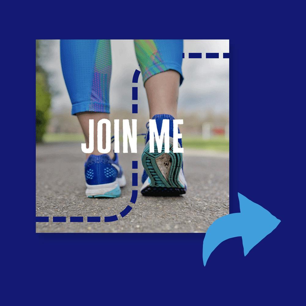 Your Million Steps 'Join me' GIF