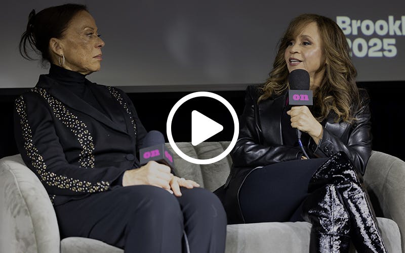 Lonnie Ali and Rosie Perez on stage at On Air Fest 2025.