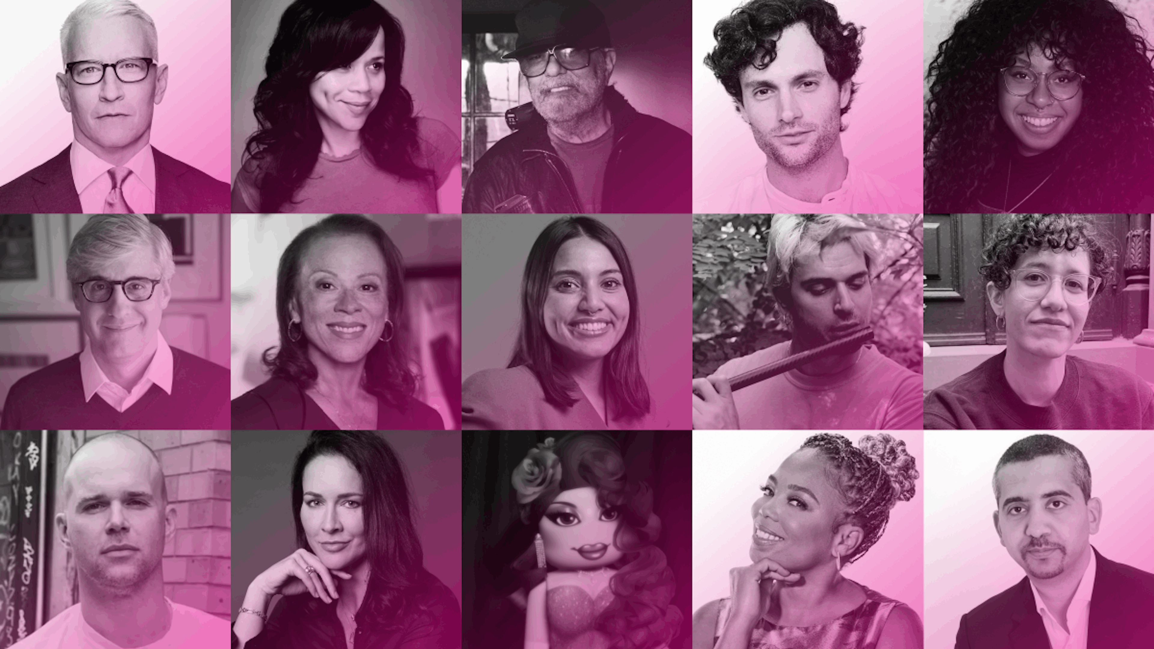 Anderson Cooper, Rosie Perez, Daniel Lanois, Penn Badgley, Rachelle Hampton, Mo Rocca, Lonnie Ali, Preeti Varathan, Jacob "NTHNL" Rudin, Emily Forman, Chris Black, Natalie Monbiot, Miss Peria, Jemele Hill, Mehdi Hasan