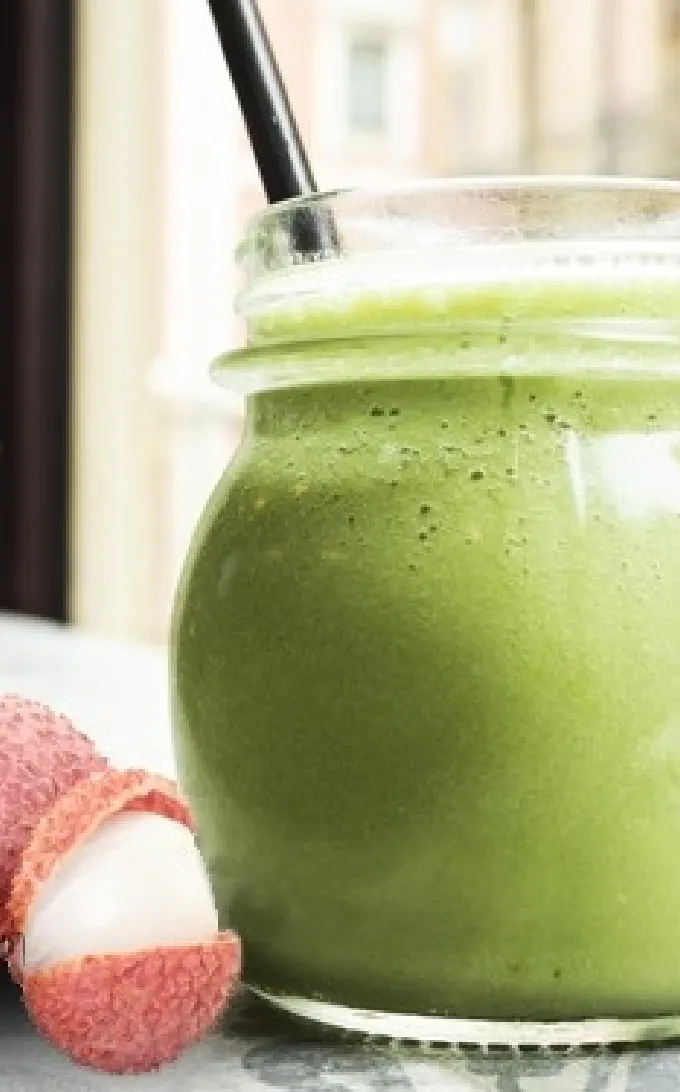 Smoothie Chlorelle et Litchi