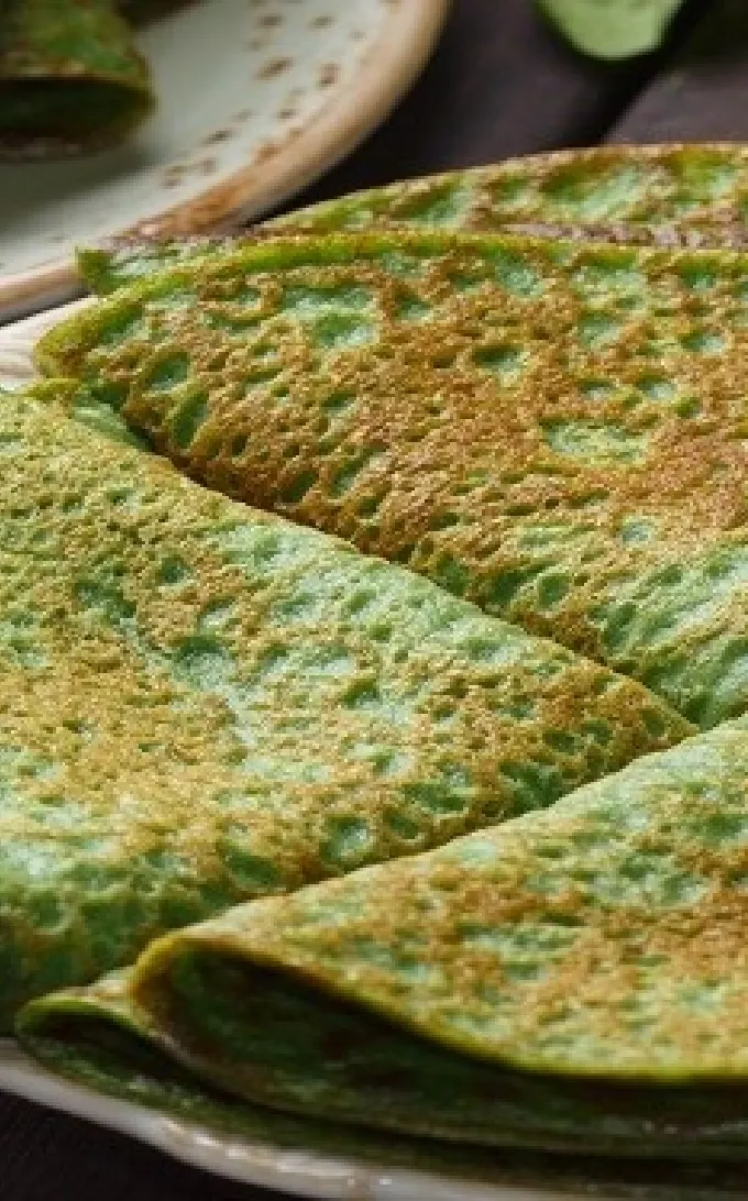 Crêpes énergie sans gluten à la Spiruline