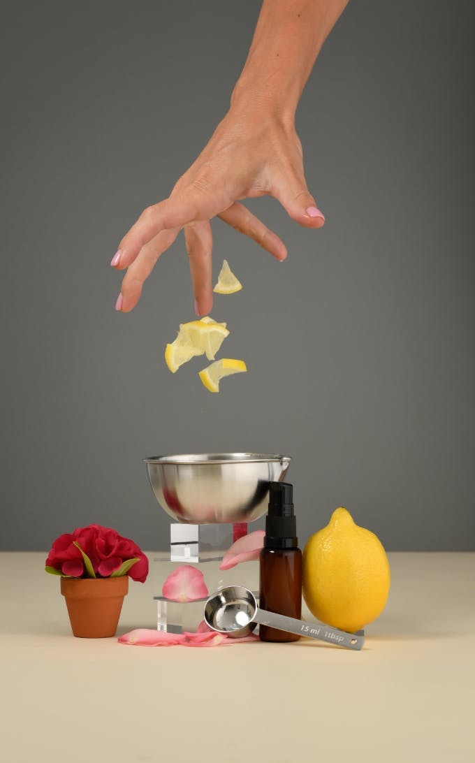 Crème mains anti tâches rose, citron & géranium