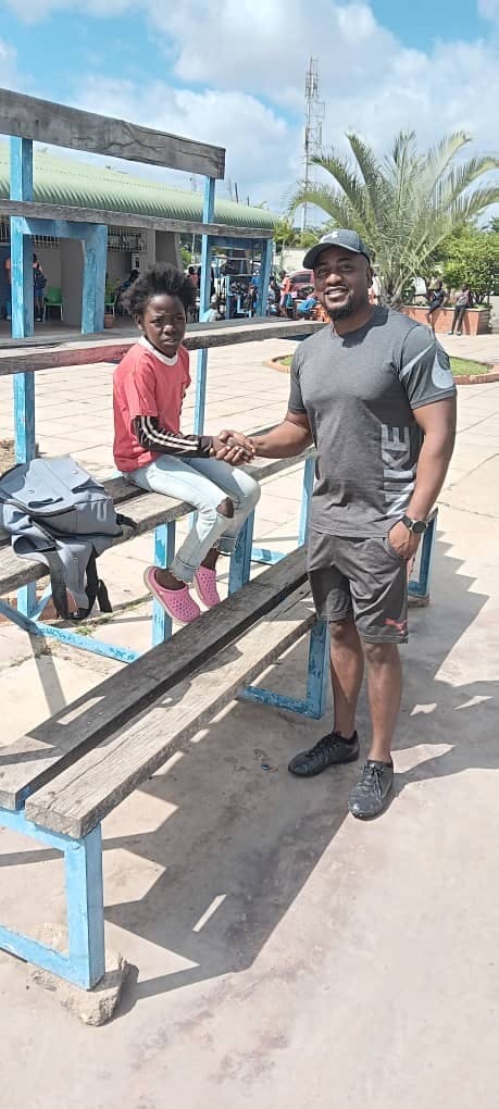 Natasha and Coach Mathagane