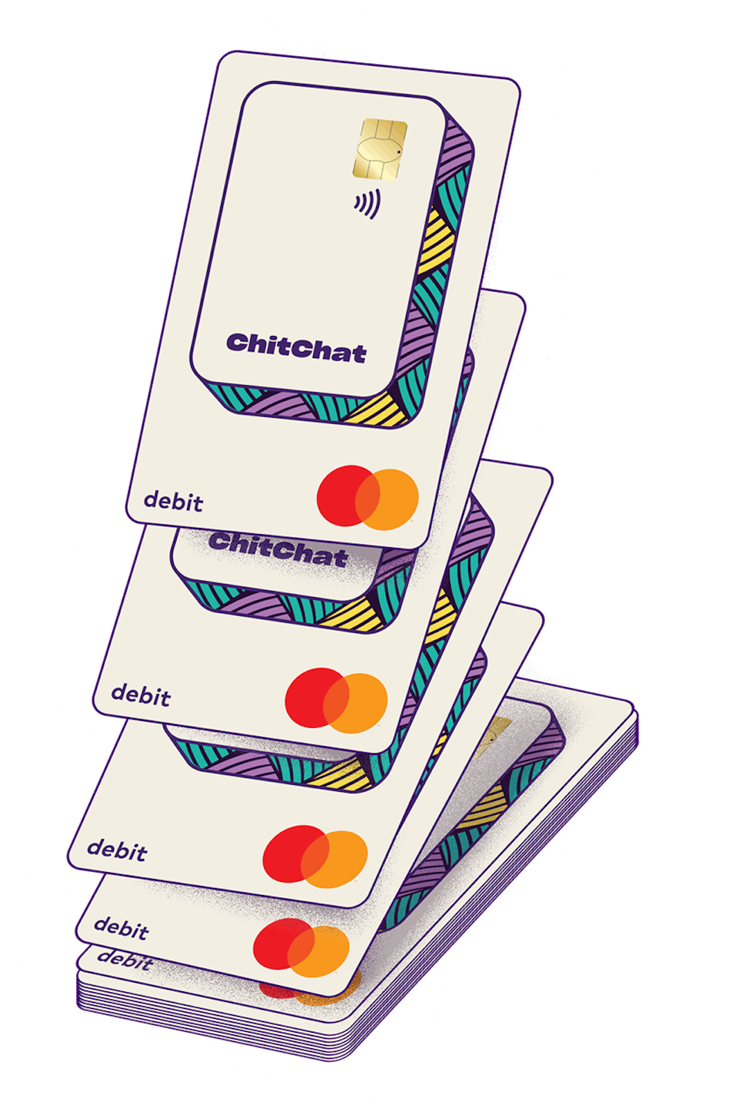 stack of card
