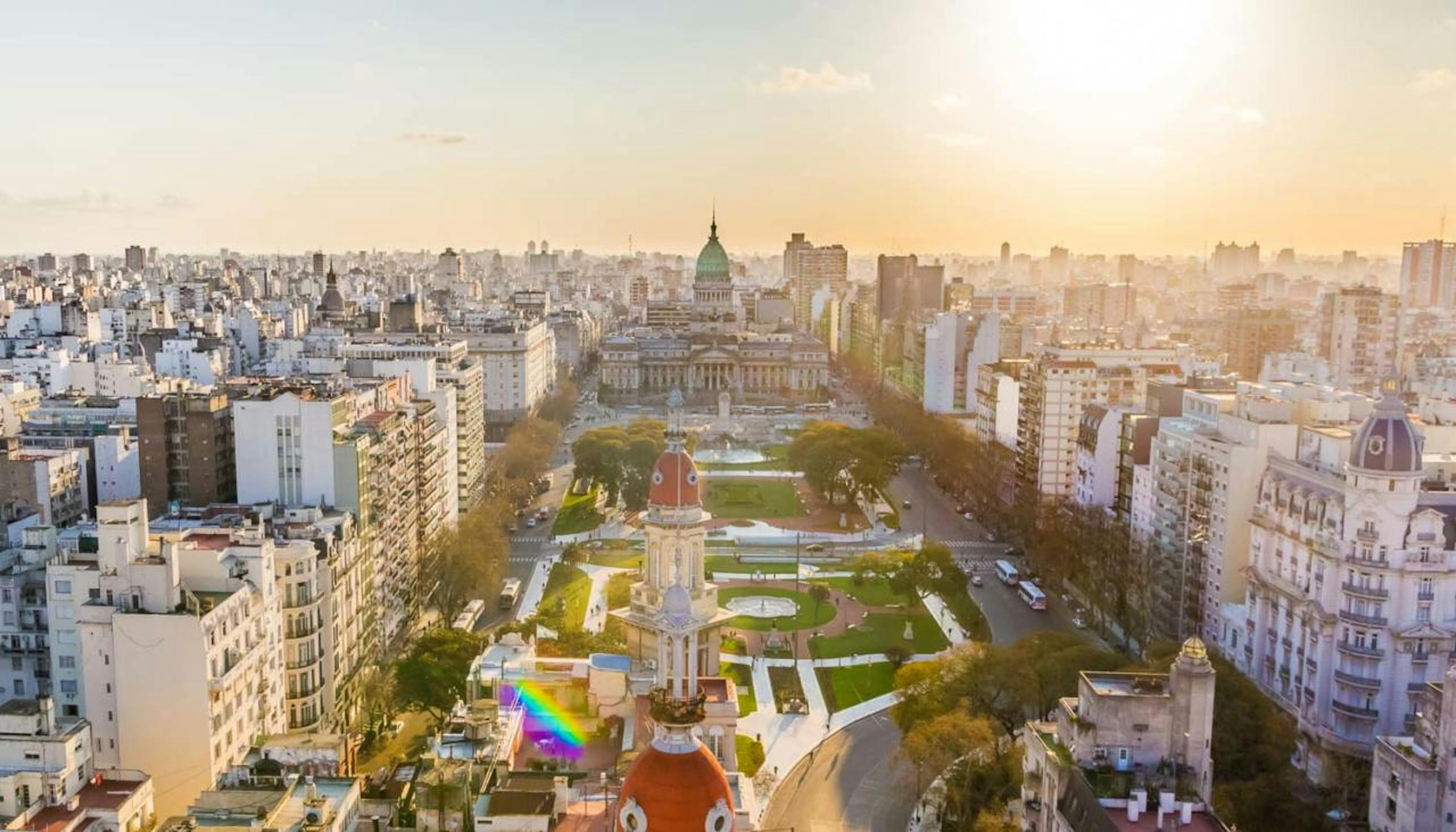 Foto panorâmica da cidade de Buenos Aires