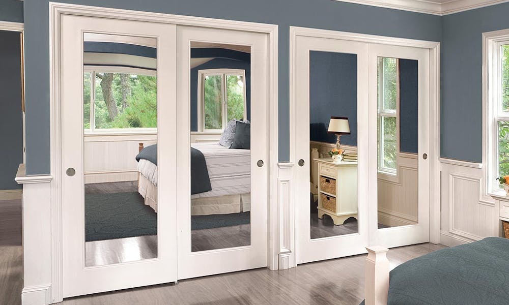Custom Closet Doors One Day Closets Custom Closet Doors One Day, How To Replace Mirrored Sliding Closet Doors