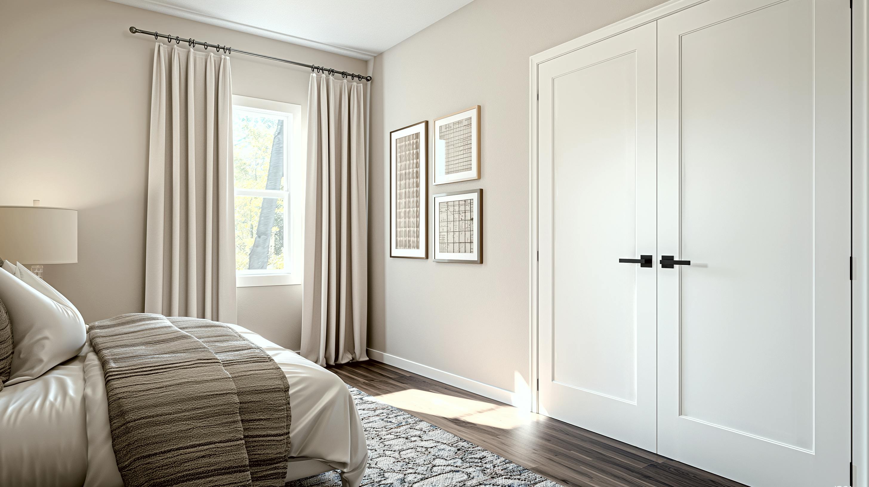 double closet doors 1 panel shaker