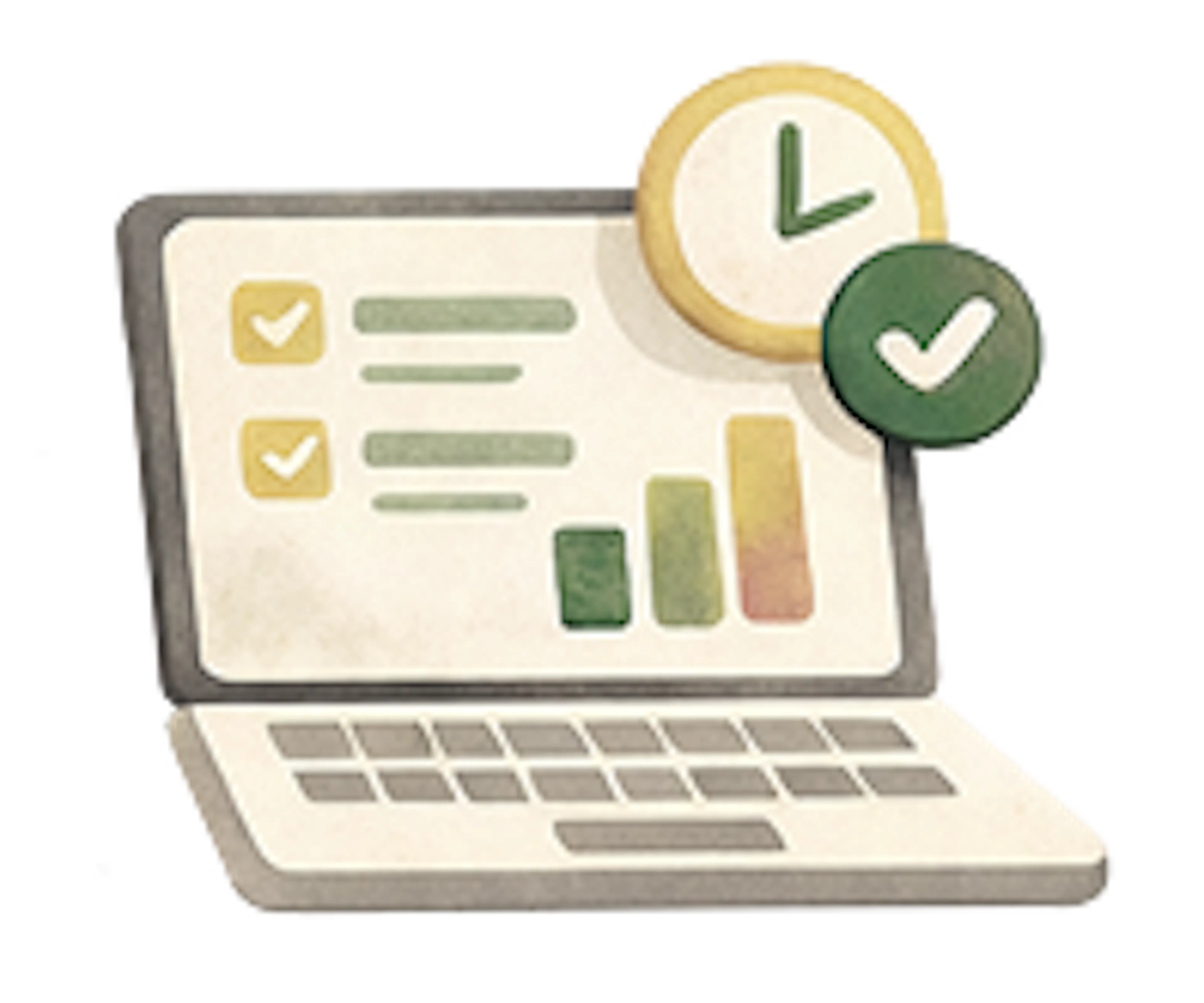 laptop with timer