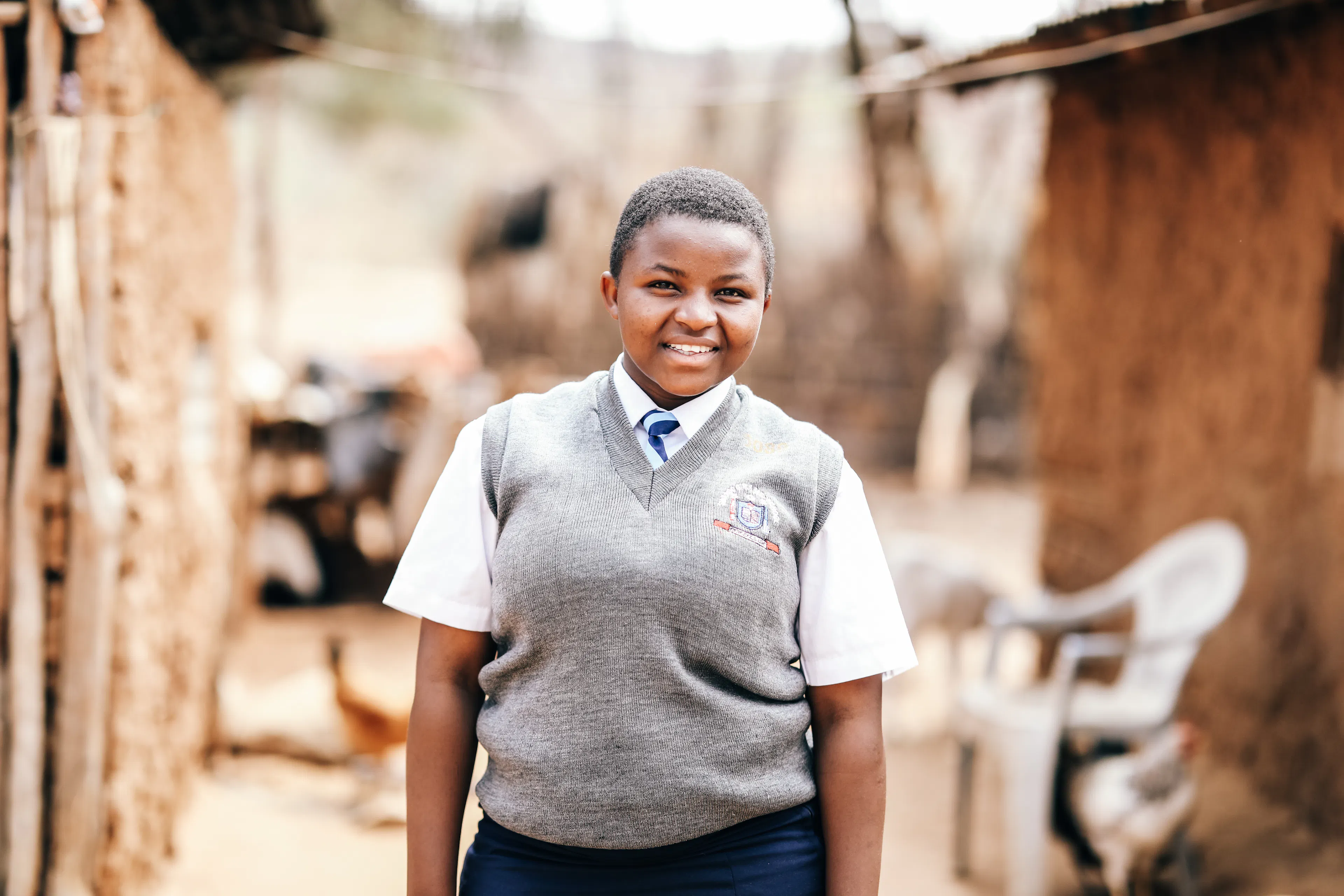 Picture of girl in village