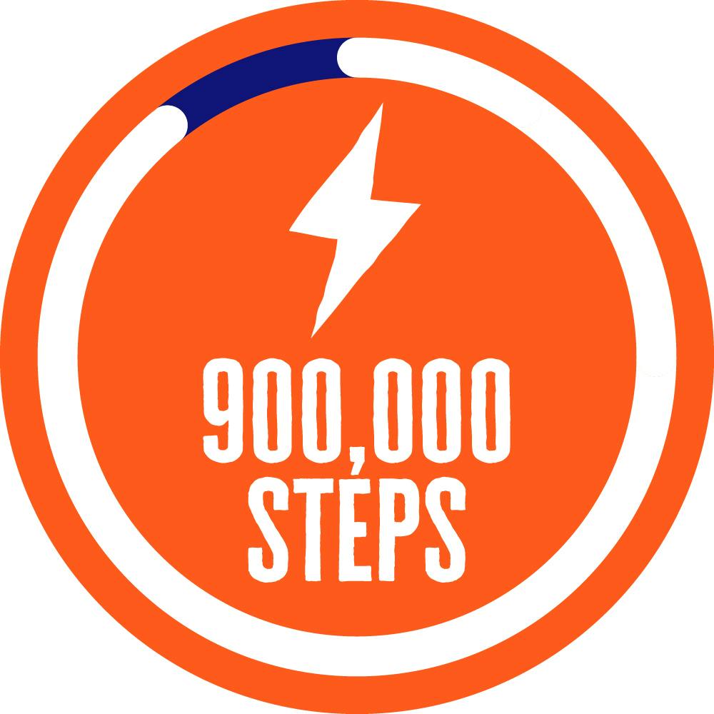900,000 Steps Badge