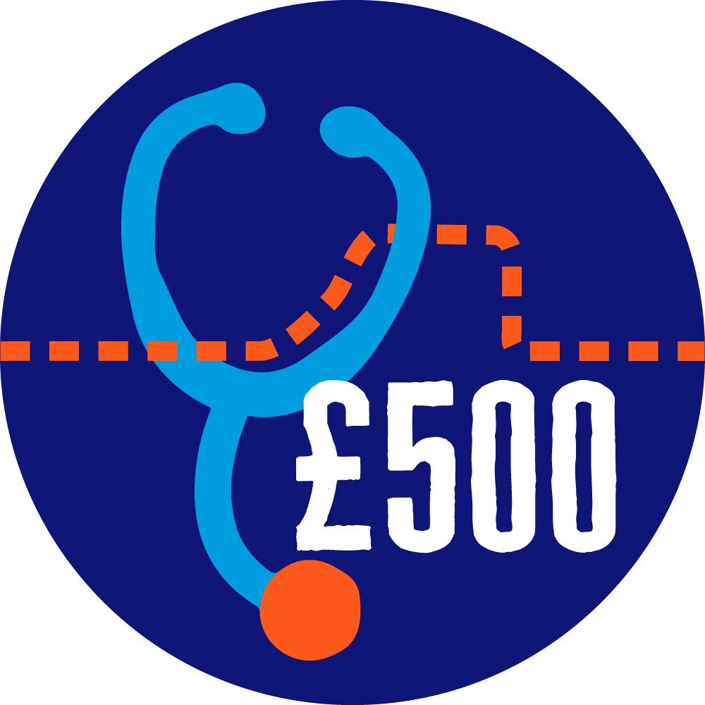 500 Pounds Badge