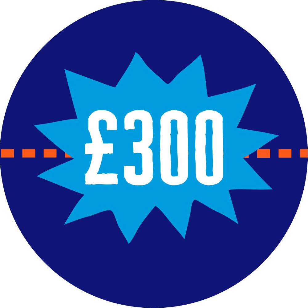 £300 badge